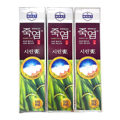 LG Shiringo Bamboo Salt Toothpaste for Sensitive Teeth – 120 g (4.23 oz) x 3