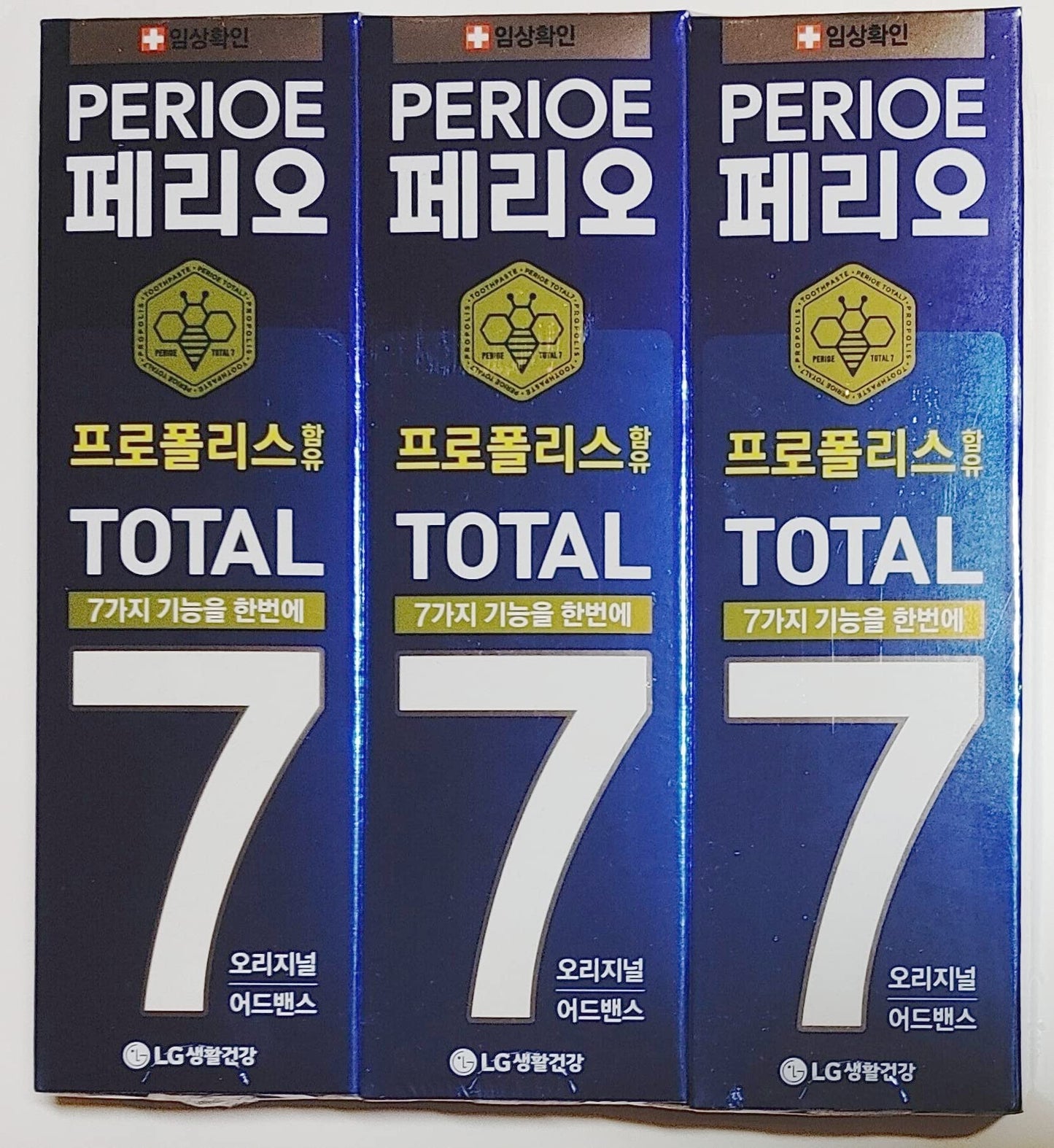 LG Total 7 Perioe Original Advance Toothpaste 4.23oz (120g) – 3-Pack (Korea)