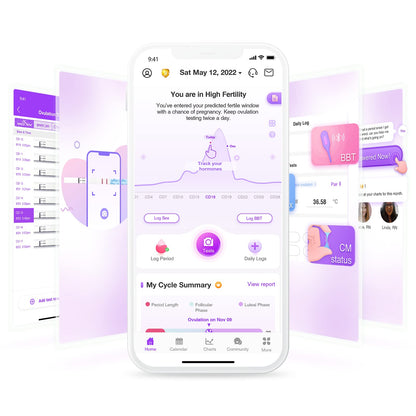 Easy@Home Ovulation Test Strips 100 Pack with Premom App – Ovulation Predictor Kit (FSA Eligible)