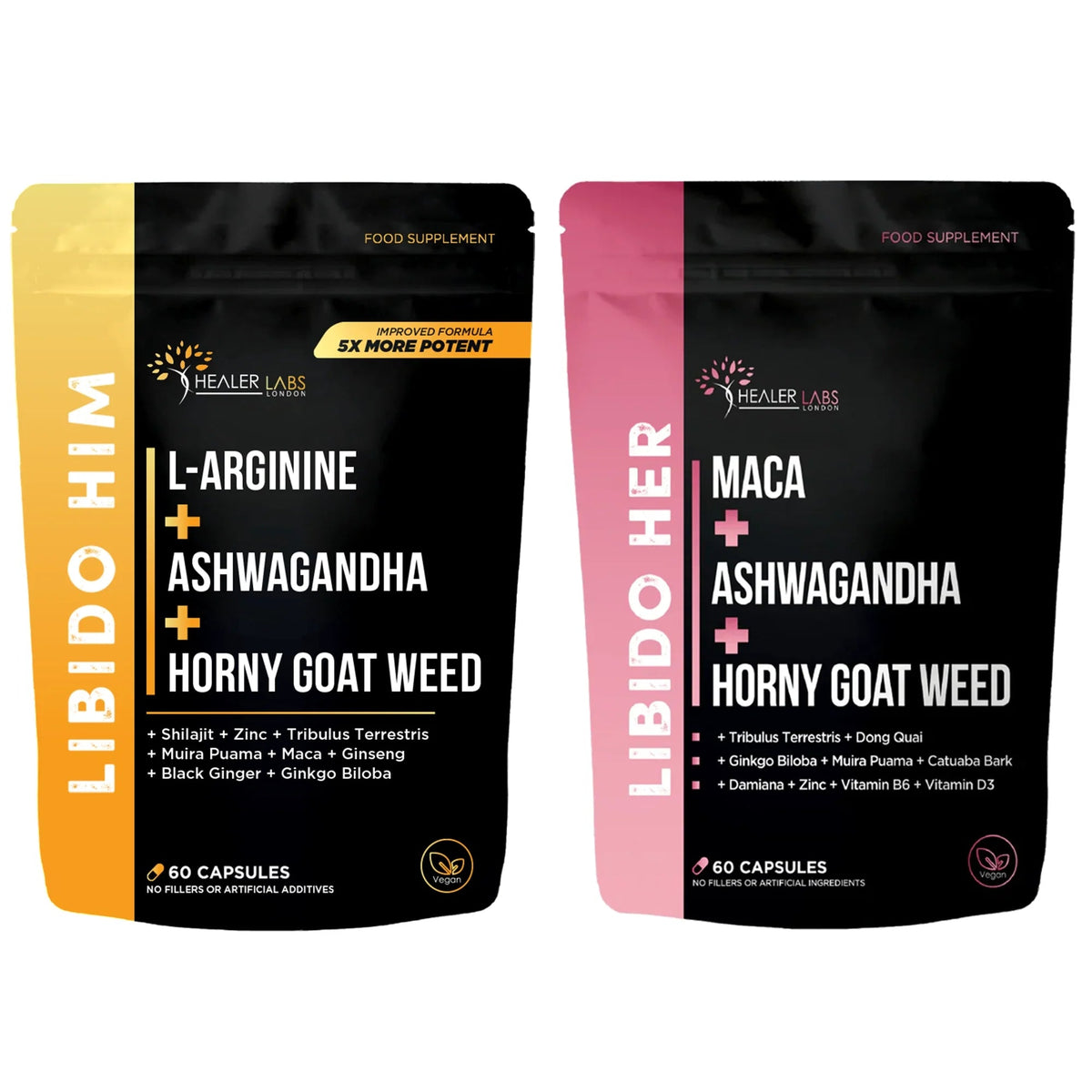 Libido Her & Libido Him Healer Labs London