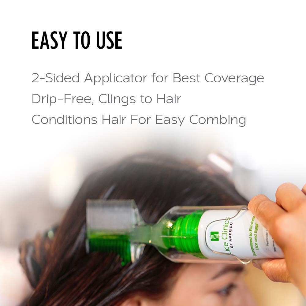 Lice Treatment Kit by Lice Clinics of America — Safe, Non-Toxic, Complete Kit with 5.25 oz Liquid Gel & Metal Comb