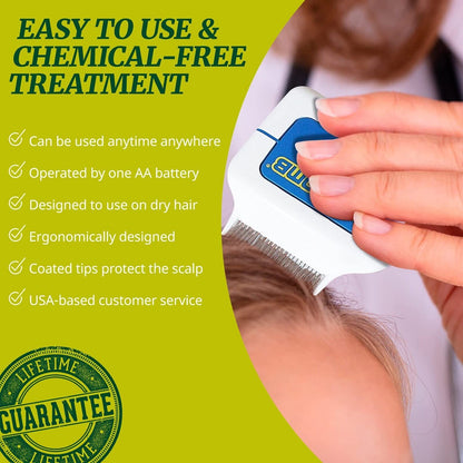 LiceGuard RobiComb Electronic Lice Comb – Gentle Zapping Treatment