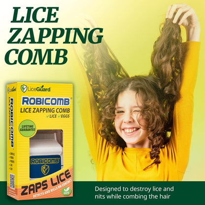 LiceGuard RobiComb Electronic Lice Comb – Gentle Zapping Treatment