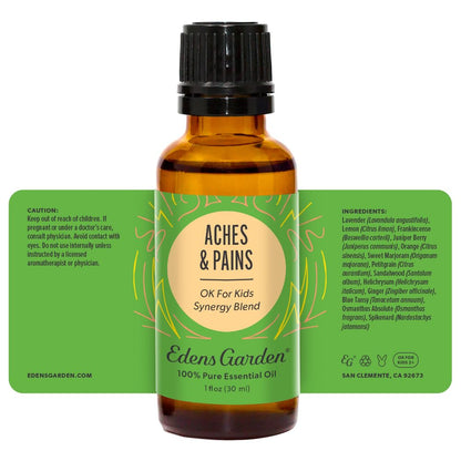 Edens Garden Aches & Pains OK for Kids Essential Oil Synergy Blend, 30 ml