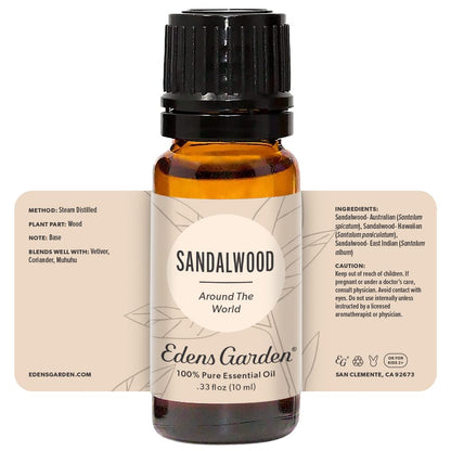 Edens Garden Sandalwood Around The World Essential Oil – 10 ml, 100% Pure