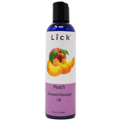 Peach Flavored Massage Oil - Edible, Nourishing & Warming 4oz