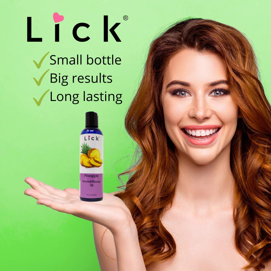 Pineapple Flavored Massage Oil with Vitamin E – Edible, Coconut & Almond