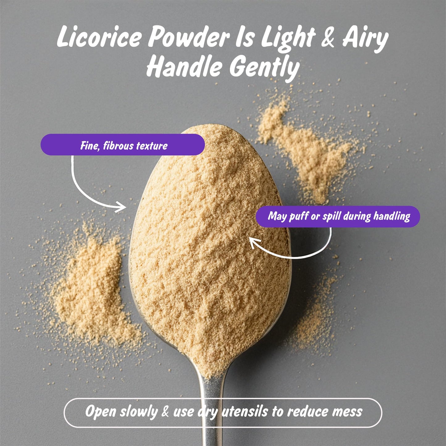 USDA Organic Licorice Root Powder – Lab Tested, 4oz Resealable Pouch