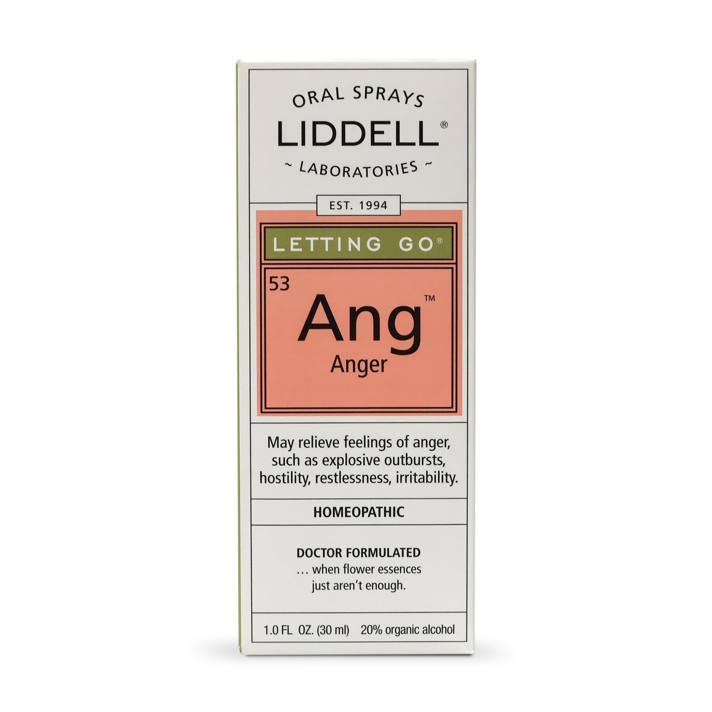 Liddell Homeopathic Letting Spray – Go Anger (1 fl oz)