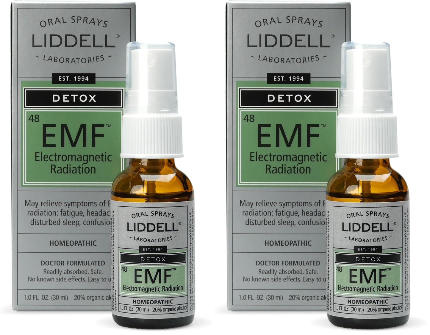 Liddell Homeopathic Anti-Tox EMF Relief Spray - 1 oz (Pack of 2) | Made in USA