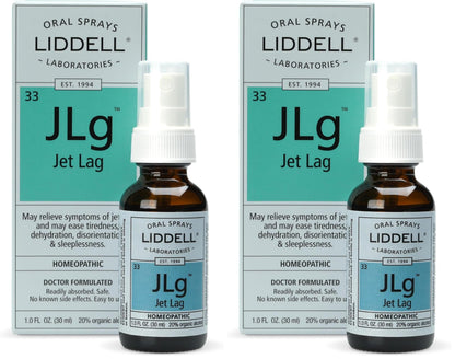 Liddell Homeopathic Jet Lag Remedy - 1 fl oz (Pack of 2) | Natural Relief