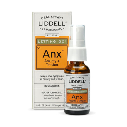 Liddell Letting Go - Homeopathic Oral Spray for Anxiousness, Stress & Restlessness | Natural Calm Spray 1.0 fl oz