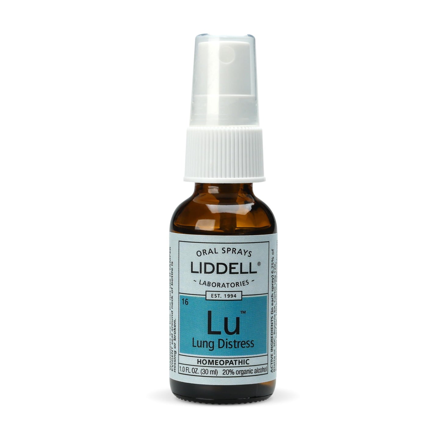 Liddell Lung Distress - Natural Homeopathic Spray for Lung Support
