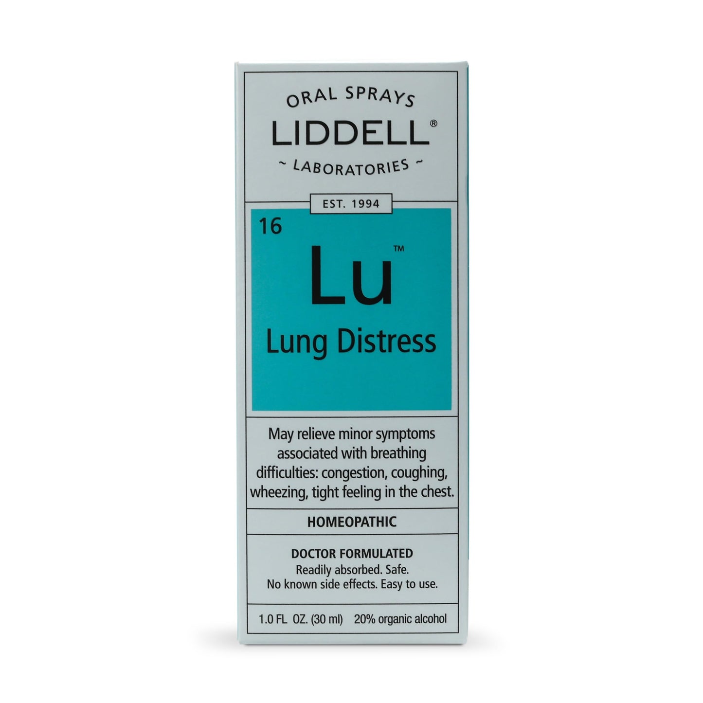 Liddell Lung Distress - Natural Homeopathic Spray for Lung Support
