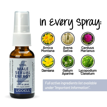 Liddell Homeopathic Vital Male Sexual Energy - 1fl oz (Pack of 2)