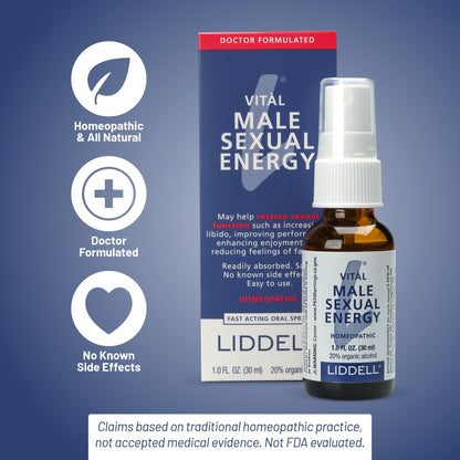 Liddell Homeopathic Vital Male Sexual Energy - 1fl oz (Pack of 2)