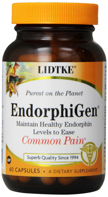Lidtke Technologies Endorphigen Capsules, 60 Count – Pain Relief & Mood Support