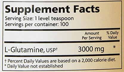 Lidtke Technologies L-Glutamine Powder 300 Gram | Amino Acid Dietary Supplement