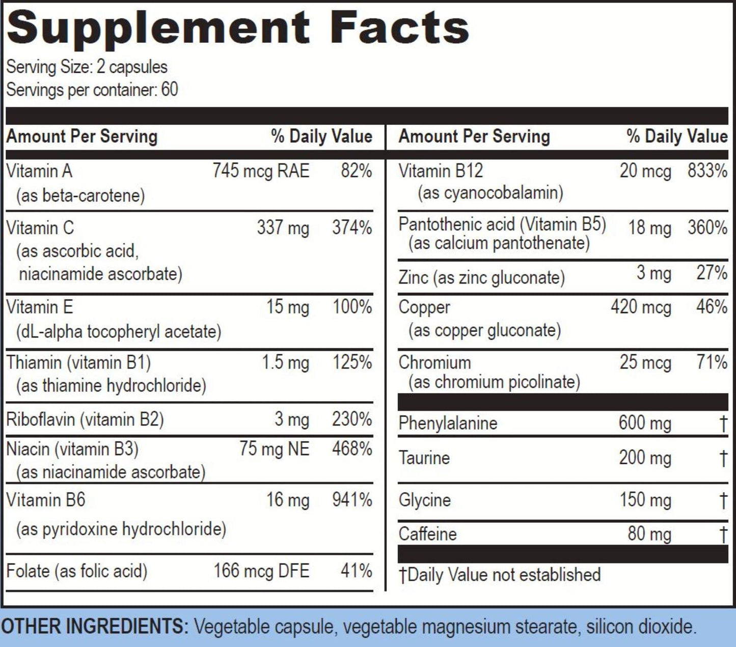 Life Enhancement Blast Caps – 60 Capsules | Energy, Focus & Nootropic Support