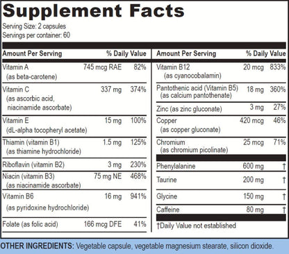 Life Enhancement Blast Caps – 60 Capsules | Energy, Focus & Nootropic Support