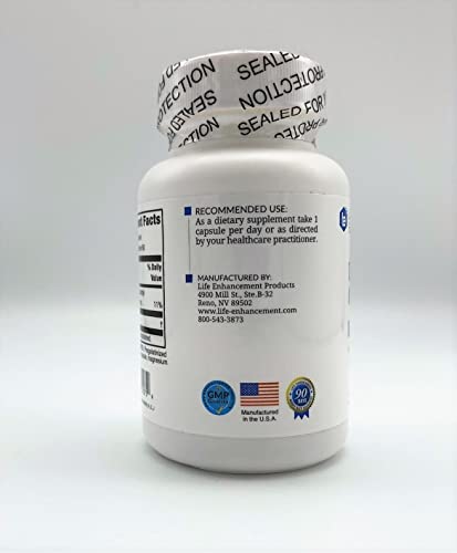 Life Enhancement DHEA Original – 25 mg DHEA + 4 mg Vitamin C | 60 Servings
