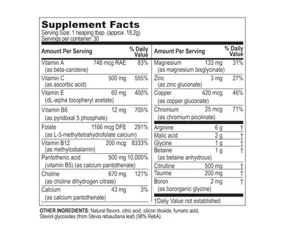 Life Enhancement InnerPower with Stevia |Amino Acids, B Vitamins, Choline, Folate, Minerals, and More | 30 Servings