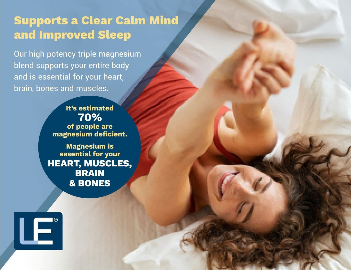 Life Enhancement Ultra Magnesium Complex – Glycinate, Malate & Citrate (90 Veg Caps) – Made in USA
