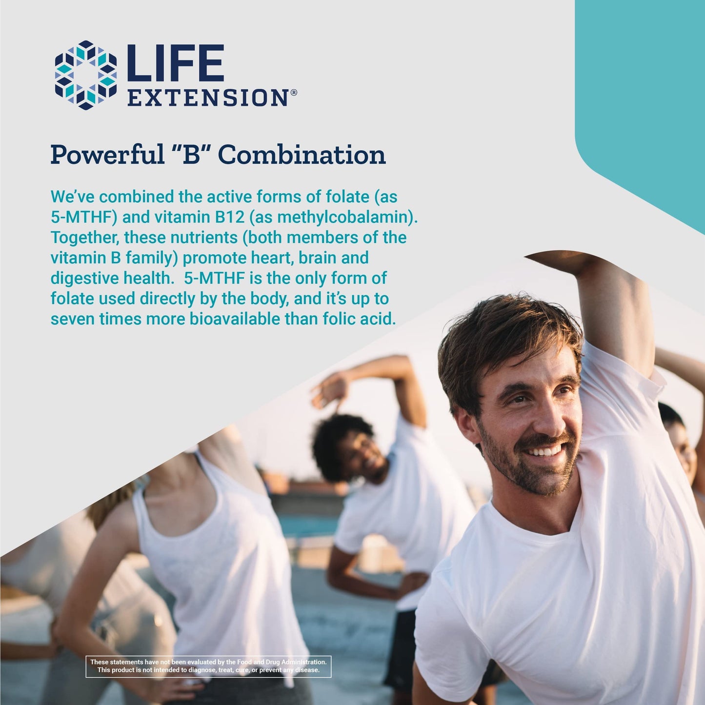 Life Extension BioActive Folate & Vitamin B12 – 150 Vegetarian Capsules | Non-GMO, Gluten Free