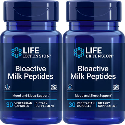 Life Extension Bioactive Milk Peptides – 30 Vegetarian Capsules (Pack of 2)