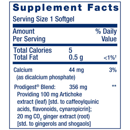 Life Extension Bloat Relief – Artichoke, Ginger, Fennel & Turmeric for Digestive Health | 60 Softgels | Gluten Free, Non-GMO