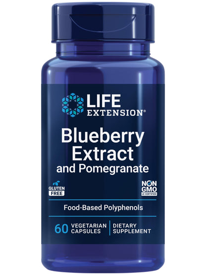 Blueberry Extract & Pomegranate for Arterial Health | 60 Veg Capsules