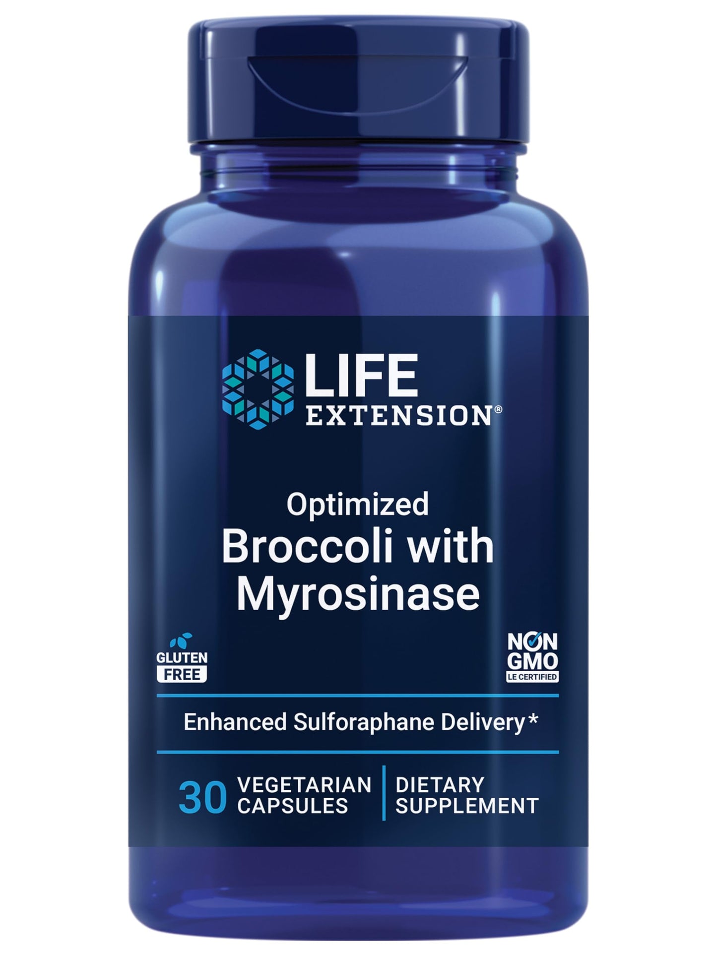 Life Extension Optimized Broccoli with Myrosinase – Once-Daily, Non-GMO
