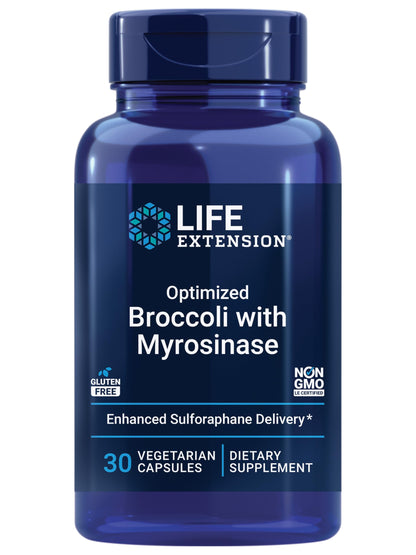 Life Extension Optimized Broccoli with Myrosinase – Once-Daily, Non-GMO
