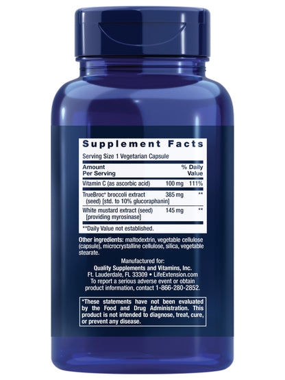 Life Extension Optimized Broccoli with Myrosinase – Once-Daily, Non-GMO