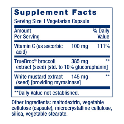 Life Extension Optimized Broccoli with Myrosinase – Once-Daily, Non-GMO