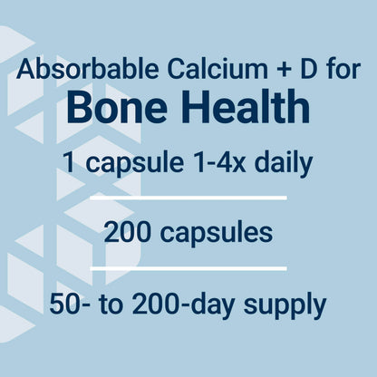 Life Extension Calcium Citrate with Vitamin D – Bone Health (Gluten-Free, Non-GMO)
