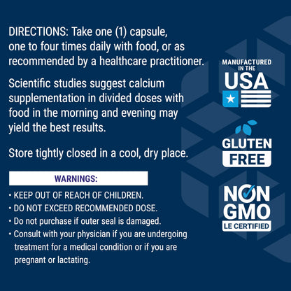 Life Extension Calcium Citrate with Vitamin D – Bone Health (Gluten-Free, Non-GMO)
