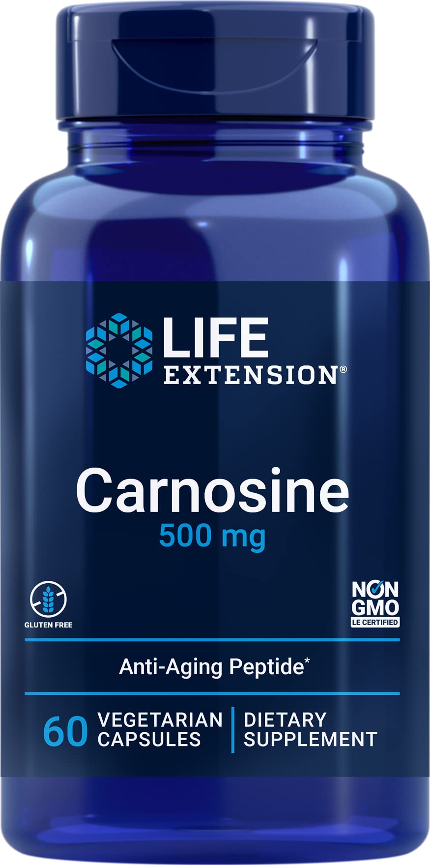 Life Extension Carnosine – Healthy Aging, Exercise Recovery | 60 Vegetarian Capsules