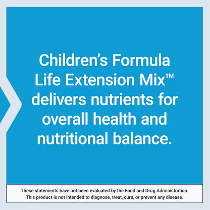 Life Extension Children's Formula Mix™ | Multivitamin for Kids – 18 Vitamins & Minerals | Berry Flavored, Gluten Free & Non-GMO | 120 Chewable Tablets