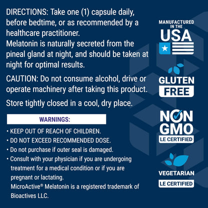 Life Extension Circadian Sleep – Melatonin 1.5 mg with Nobiletin for Sleep Support | Gluten Free, Non-GMO, Vegetarian | 30 Capsules
