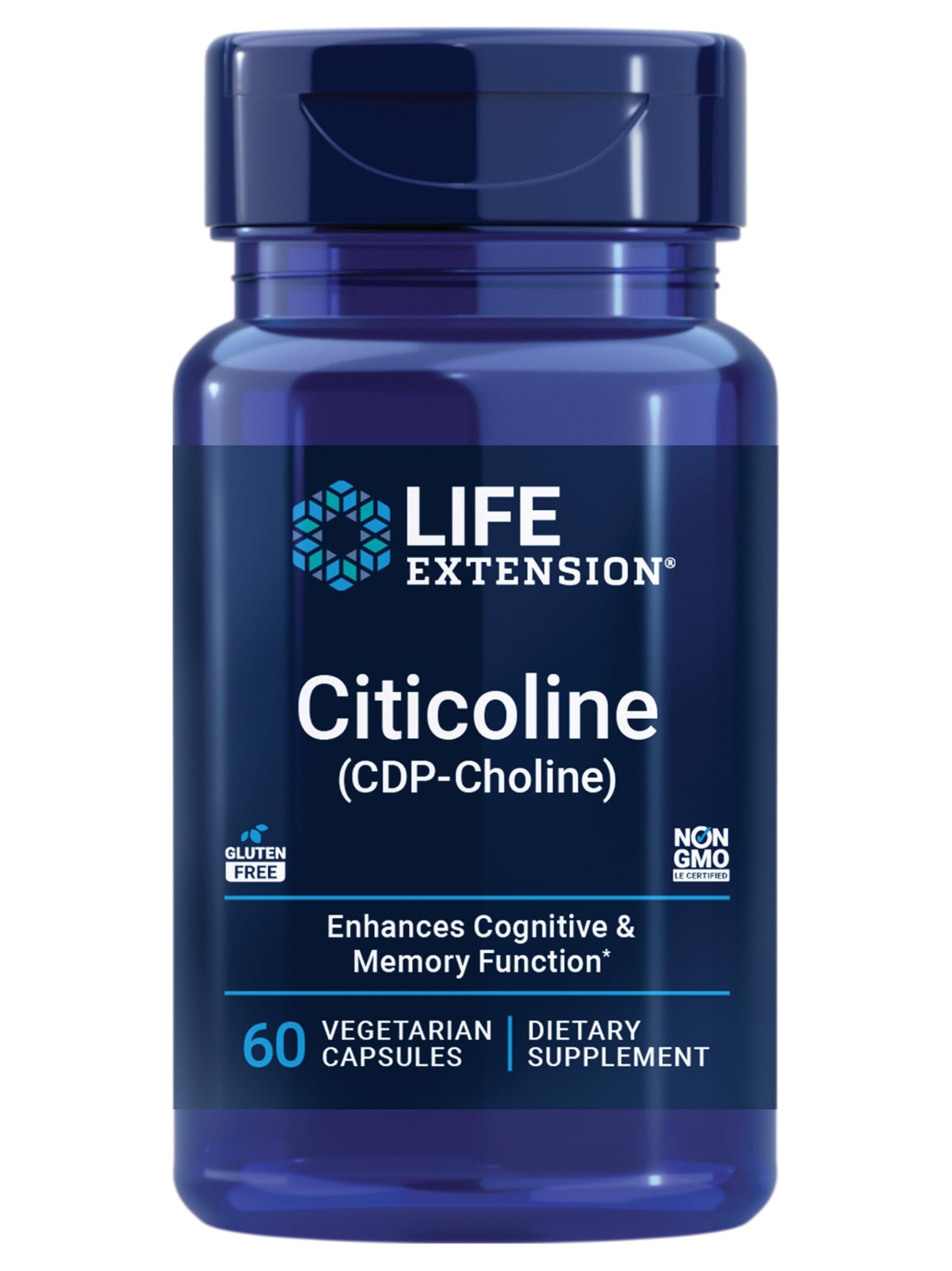 Life Extension Citicoline (CDP-Choline) – 60 Vegetarian Capsules