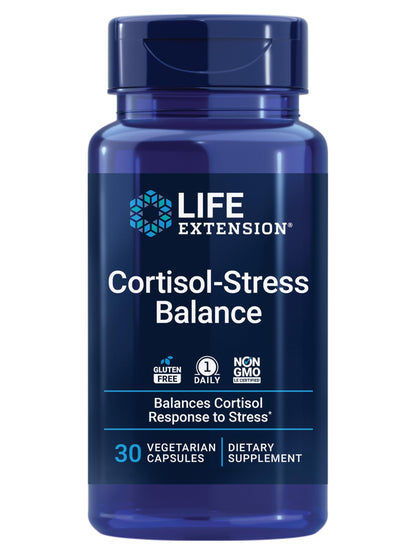 Life Extension Cortisol-Stress Balance | Relora Magnolia Bark, Green Tea & Lychee Extract | 30 Vegetarian Capsules