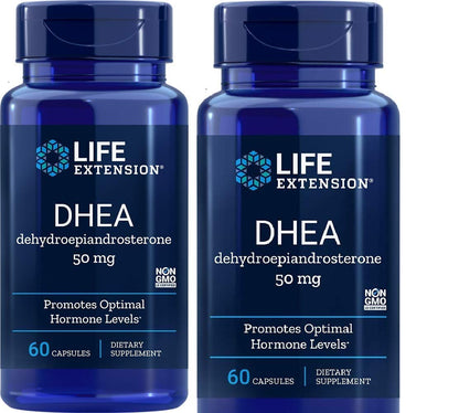 Life Extension DHEA 50 mg – 60 Capsules (2 Pack) | DHEA Supplement