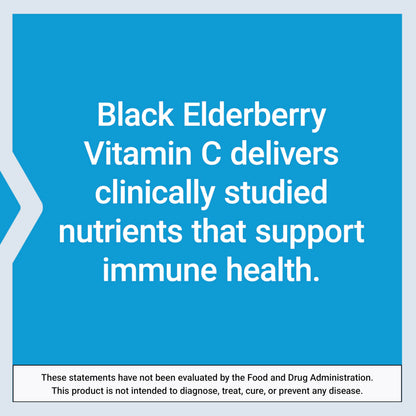 Life Extension Black Elderberry + Vitamin C | Everyday Immune Support, 60 Vegetarian Capsules