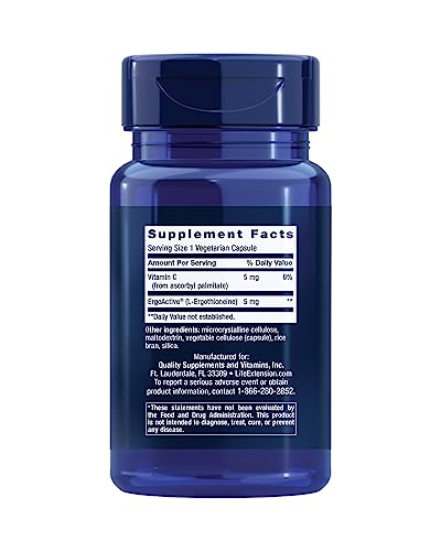 Life Extension Essential Youth L-Ergothioneine - 5 mg, 30 Veg Capsules