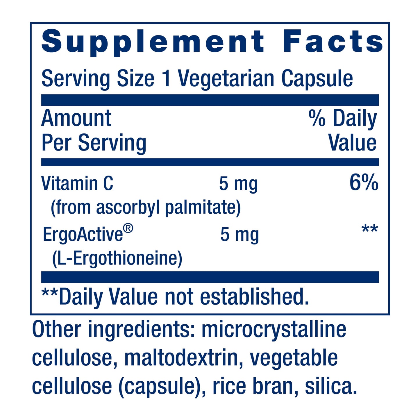 Life Extension Essential Youth L-Ergothioneine - 5 mg, 30 Veg Capsules