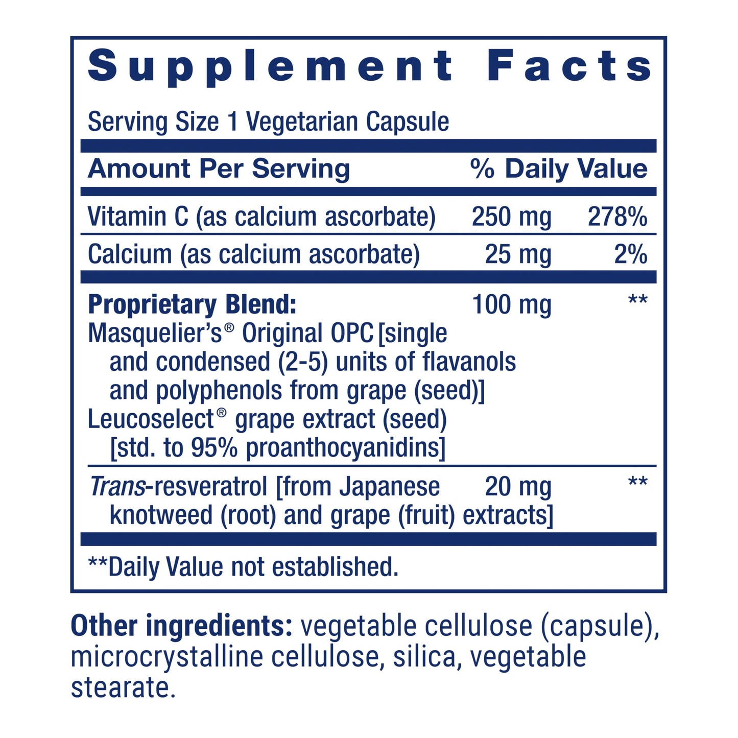 Life Extension Grapeseed Extract – Cardiovascular Health, Vitamin C & Resveratrol | 60 Capsules | Gluten-Free, Non-GMO