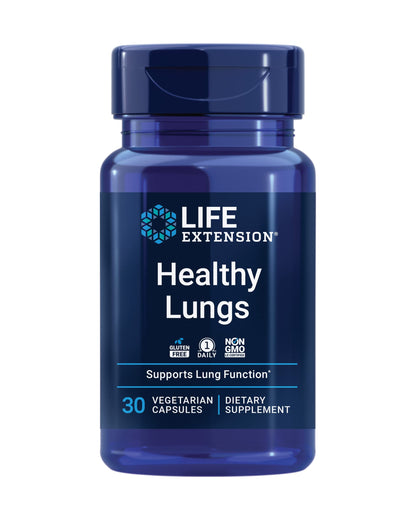 Life Extension Healthy Lungs – Lung Support with Boswellia, Bael & Saffron