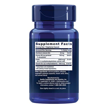 Life Extension Homocysteine Resist Vegetarian Capsules - Heart & Brain Health Support | 60 Count