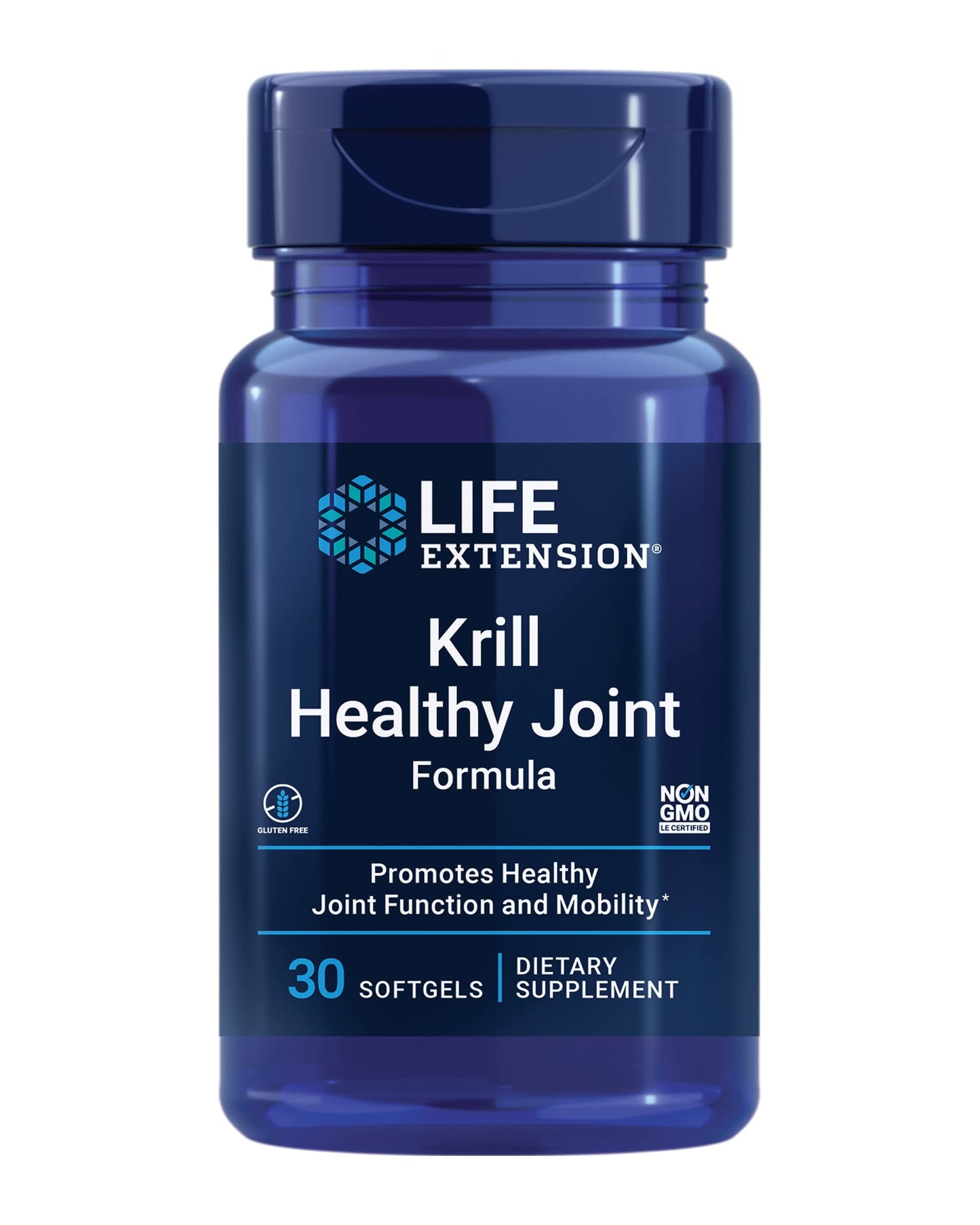 Life Extension Krill Healthy Joint Formula – Krill Oil, Hyaluronic Acid, Astaxanthin | 30 Softgels